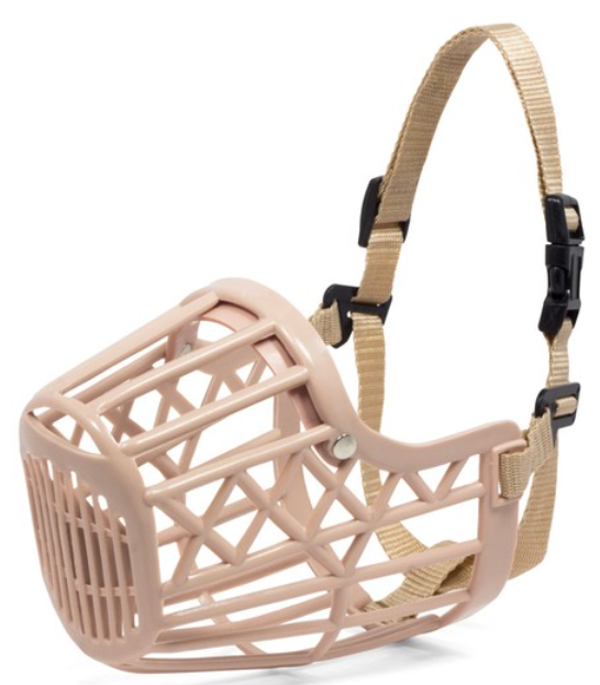 Намордник пластиковый с нейлоновым ремешком №7, 100*65*140мм