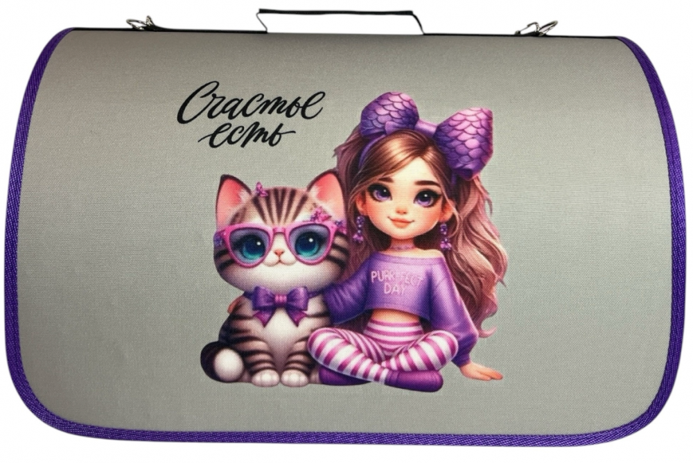 Сумка-переноска Лури 10847 &quot;Счастье есть&quot; 46*28*29