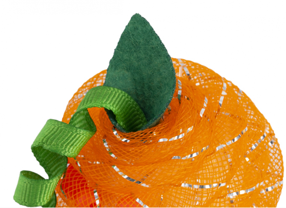 Игрушка Wogy погремушка Апельсин 6см с пружинкой для кошек