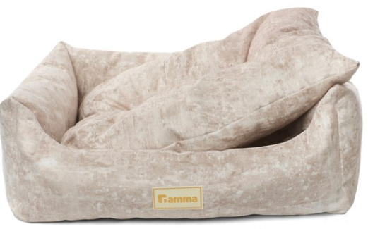 Лежанка для животных прямоугольная &laquo;Искра&raquo; S, бежевая, 420*400*150мм