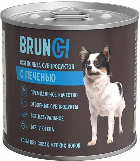 Консервы Brunch Adult для собак, с языком, 850 г