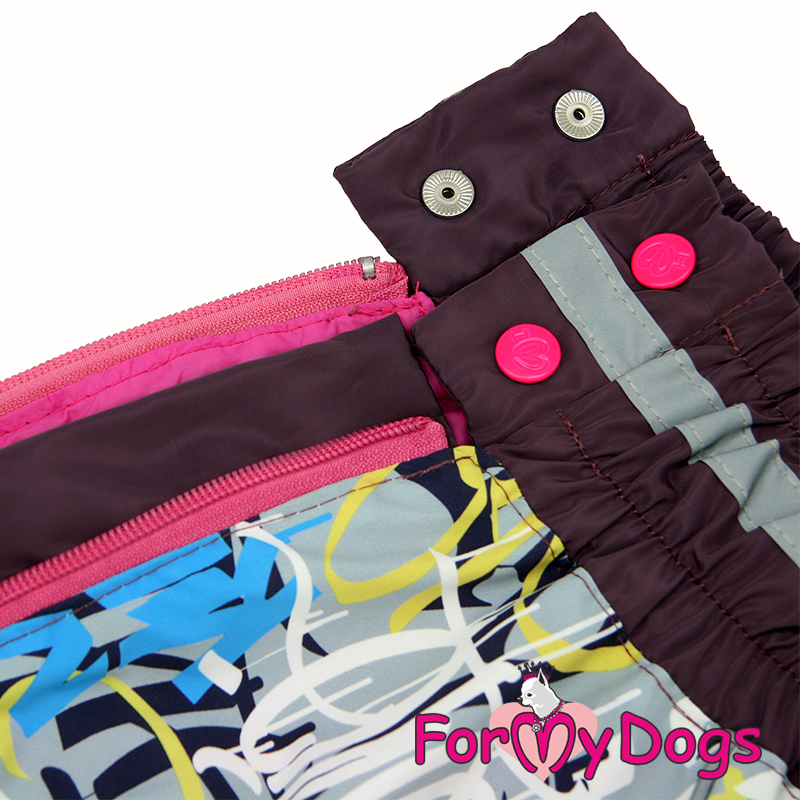 ForMyDogs Комбинезон ДОЖДЕВИК фиолетовый для девочек C2 60*80 см